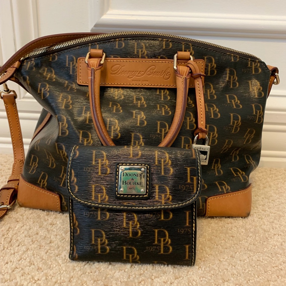 Dooney & Bourke Satchel and Wallet.